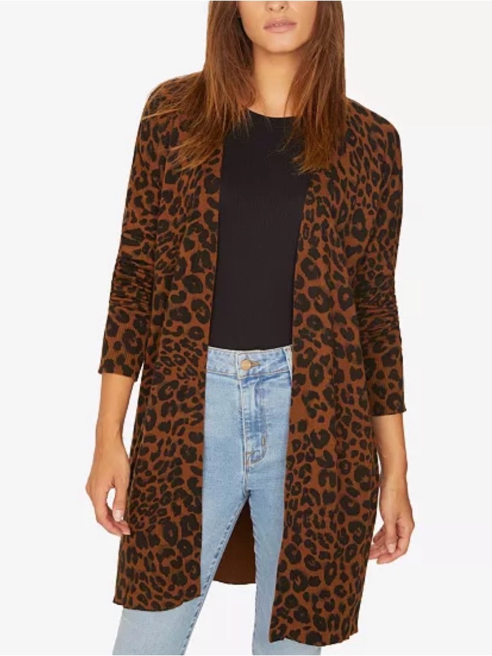 Sanctuary Leopard Pattern Cardigan Coat Small Great Condition Business Casual